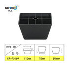 Kr-P0169 Zwarte Vierkante Plastic Meubilairvoeten voor Weerstand van de Kabinets de Hoge Corrosie leverancier