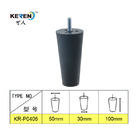 Kr-P0406 de Stevige Benen van de Vervangings Plastic Laag 100mm Hoogte met Gevoelde Reeks van 4 leverancier