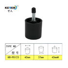 Kr-P0123 de Moderne Plastic Vervanging van Meubilairbenen, Zwarte Regelbare Bankbenen 40mm leverancier