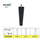 Kr-P0297 de Zwarte Plastic Vervanging van Bankbenen 200mm Hoogte met Bout Geen Lawaaierig leverancier
