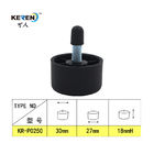 Kr-P0250 Aangepaste Plastic van de Voetenlowes M6 van Meubilairvoeten Regelbare de Schroef Zwarte Kleur leverancier