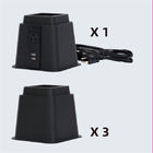 5V gelijkstroom USB 12A 125V 3 Liftenstootbord van het Duim Zwart Regelbaar Bed leverancier