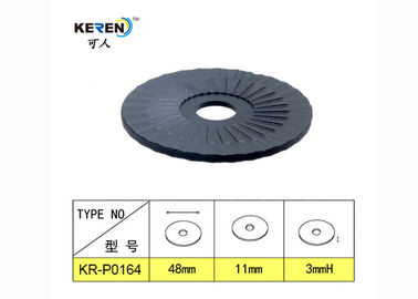 KR-P0164 PP PE Zwarte plastic wasmachines 3 mm Dikte 0,43 inch Gat ID 1,88 inch OD leverancier